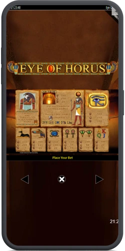 Eye of Horus paytable and symbols