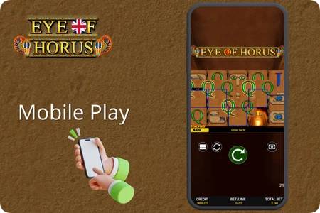 Eye of Horus slot on mobile phone