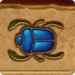 Eye of Horus blue scarab symbol